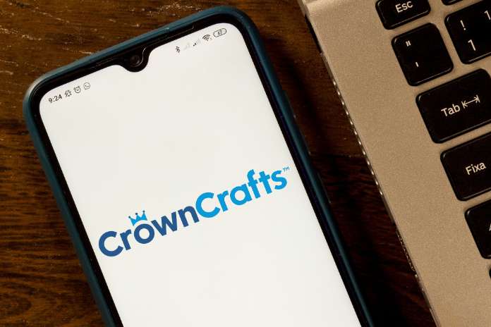 Shares of Crown Crafts fall as sales growth slows.