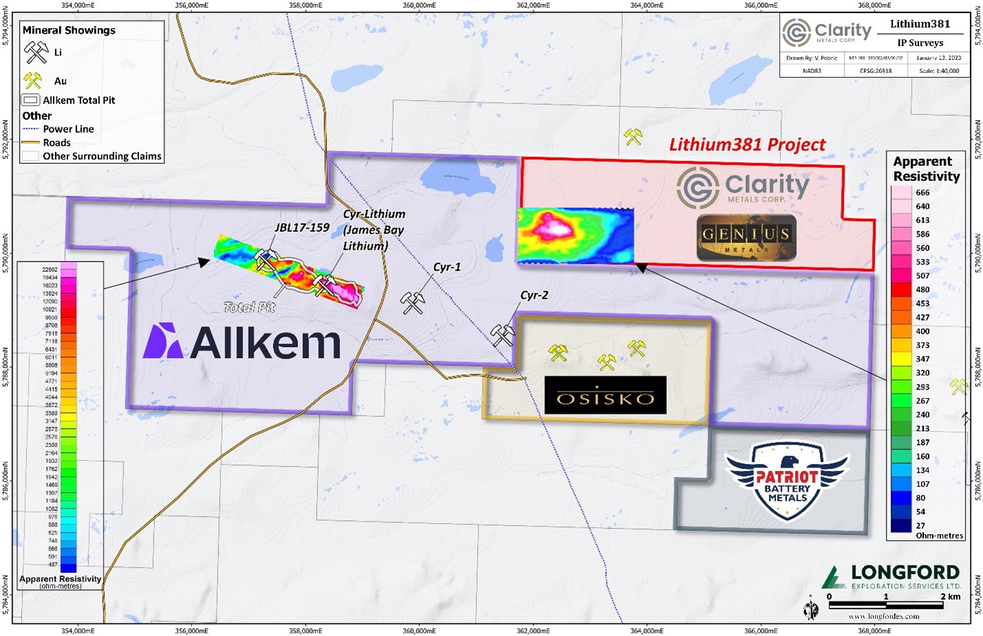 clarity 1 Clarity Reports Positive Preliminary Results and Indentifies Target on Lithium381 Project