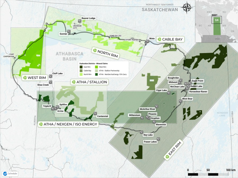 sasklkl ATHA Energy Announces Results From Large-Scale Electromagnetic Survey Program On North Terra And North Pinnacle Projects