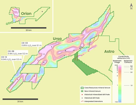 185898 ecd17e063405a8bc 004 Cosa Resources Announces Results of Airborne Geophysics at the 100% Owned Ursa and Orion Uranium Projects in the Athabasca Basin, Saskatchewan