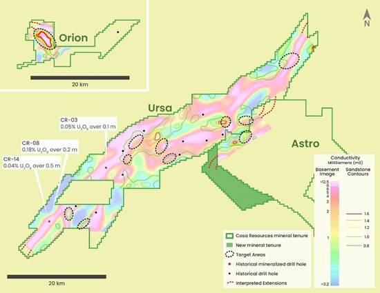 185898 ecd17e063405a8bc 006 Cosa Resources Announces Results of Airborne Geophysics at the 100% Owned Ursa and Orion Uranium Projects in the Athabasca Basin, Saskatchewan