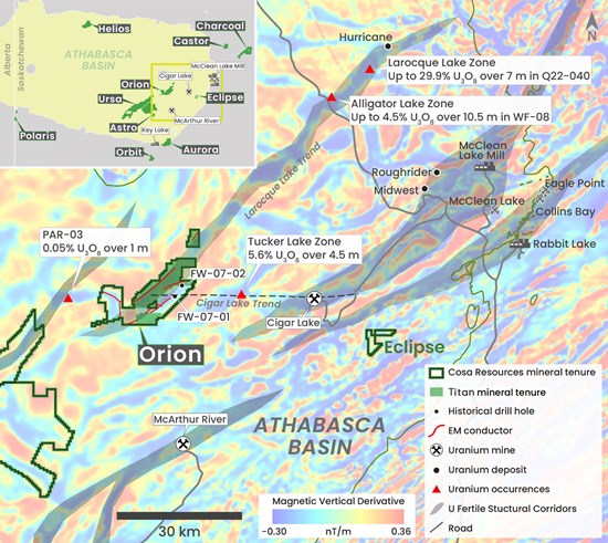 194562 34c3d7e2449398ae 004 Cosa Enters into Agreement to Acquire the Titan Uranium Project, Athabasca Basin, Saskatchewan
