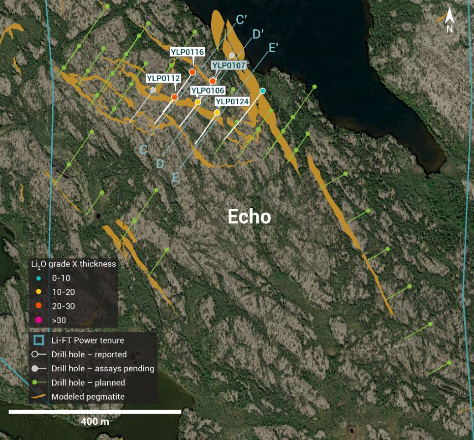 20231219 fig2 1 LIFT Intersects 28 m at 1.70% Li2O at its BIG East pegmatite, Yellowknife Lithium Project, NWT