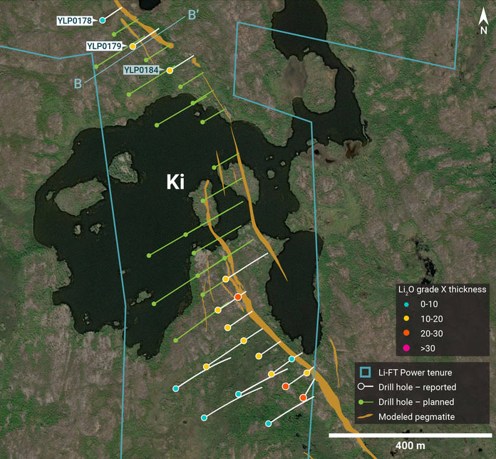 Ki pegmatite 1 LIFT Intersects 11 m at 1.52% Li₂O at its Nite pegmatite, Yellowknife Lithium Project, NWT