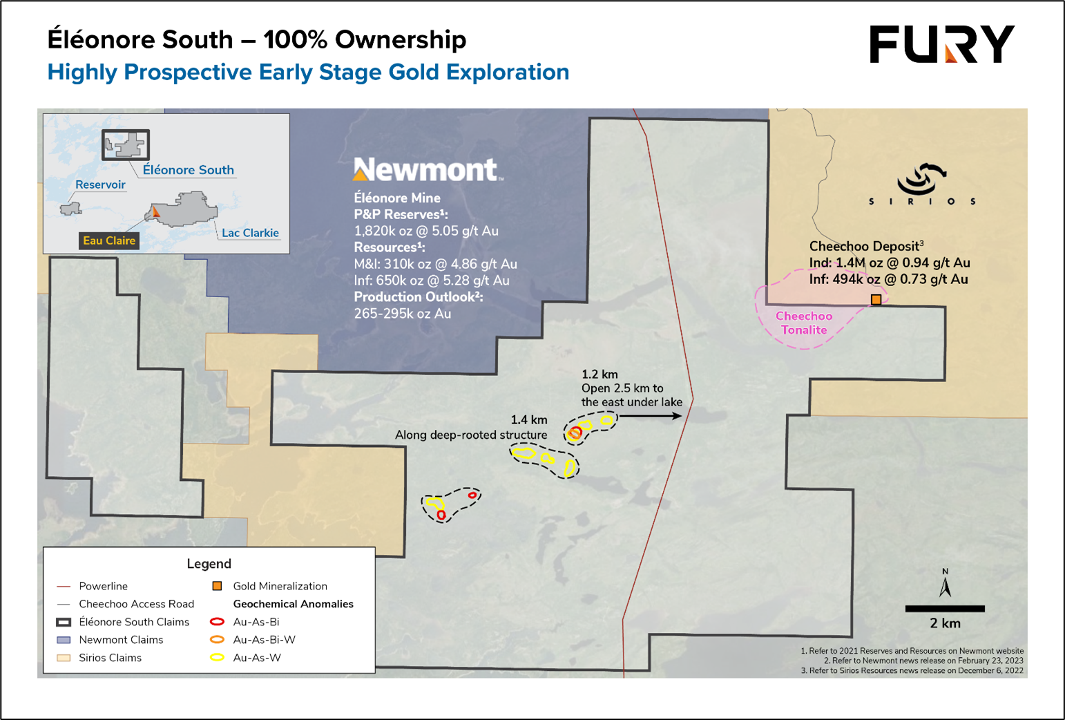 jg Fury Consolidates Interests at Éléonore South Gold Project to 100%