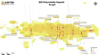 01eb1f09215171fac0515772004ad115 Abitibi Metals Unveils 3D Geological Model for the High-Grade B26 Polymetallic Deposit
