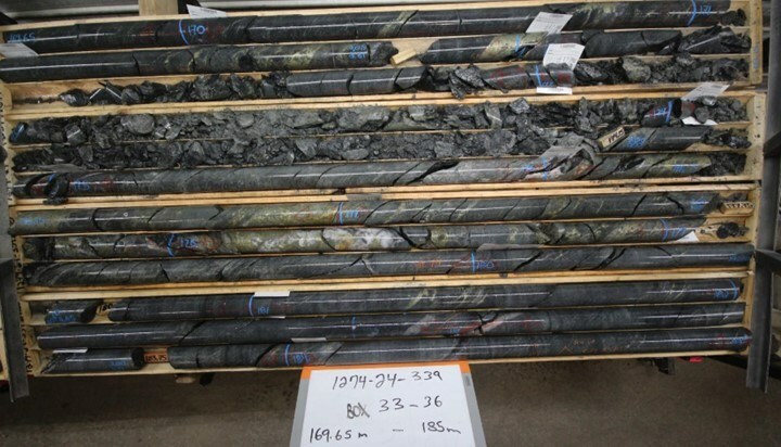 Figure 3 Abitibi Metals Extends High-Grade Central Lens in Infill Drilling at the B26 Polymetallic Deposit
