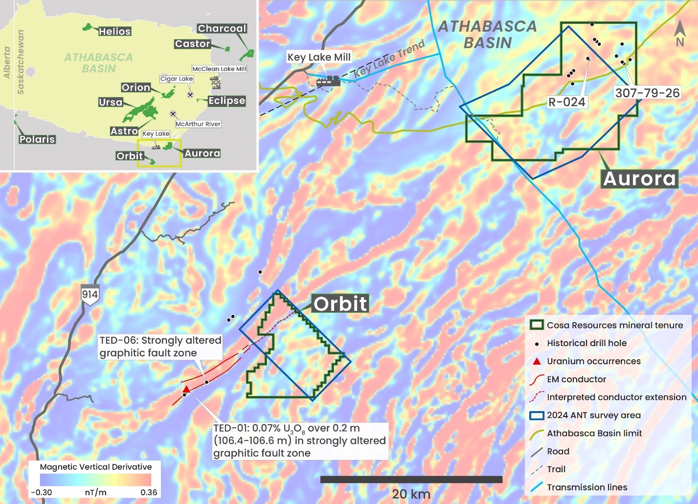 Aurora and Orbit Airborne Cosa Resources Announces Summer Exploration Plans for Athabasca Basin Uranium Projects