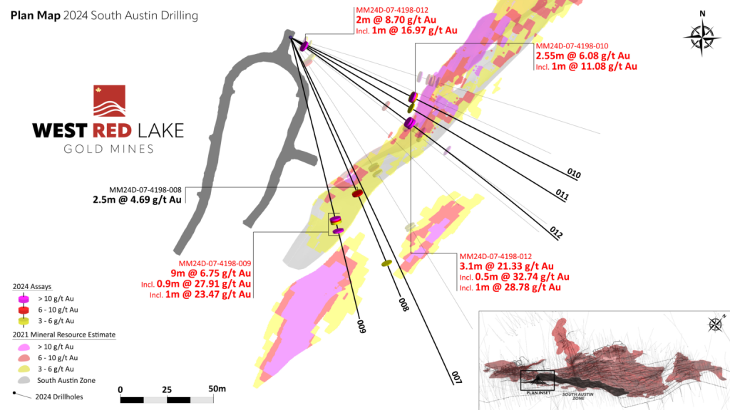 image 4 1536x864 1 West Red Lake Gold Mines Intersects 21.33 g/t Au over 3.1m and 6.75 g/t Au over 9m at South Austin Zone – Madsen Mine