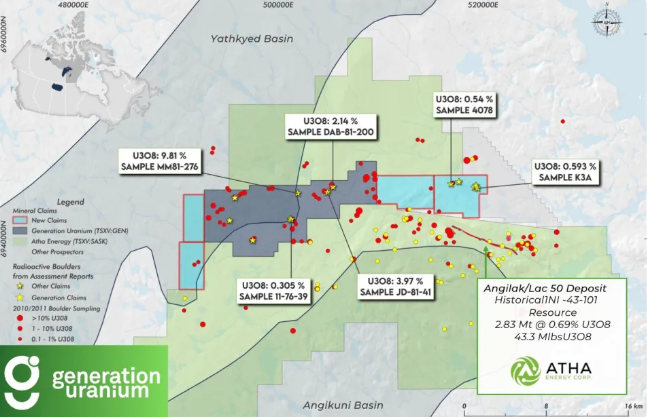 download 83 1 Generation Uranium Significantly Expands Its Flagship Yath Uranium Project in Nunavut, Canada
