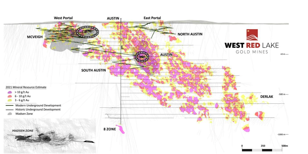 1 Figure West Red Lake Gold Intersects 17.77 g/t Au over 5.5m at McVeigh and 7.35 g/t Au over 12.12m at Austin – Madsen Mine