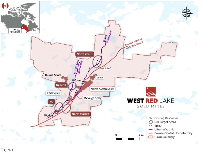 figure 1 West Red Lake Gold Initiates Surface Drill Program and Defines New Exploration Targets – Madsen Mine