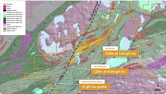 Figure 1 Goldshore Reports Drill Results from Summer Program and Provides Corporate Update