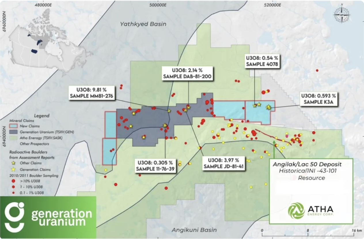 image 1 2 Generation Uranium Files Drilling Permit for Its Flagship Yath Uranium Project in Nunavut