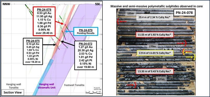 Power Nickel Inc Power Nickel Hole 78 Delivers over 29 5 Metres 1
