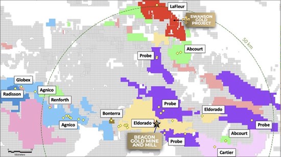 273064 9bbe0502f4b91a3d 003 LaFleur Minerals Provides Update on Confirmation Drilling for PEA at Swanson Gold Deposit and Beacon Gold Mill, Val-d'Or, Québec