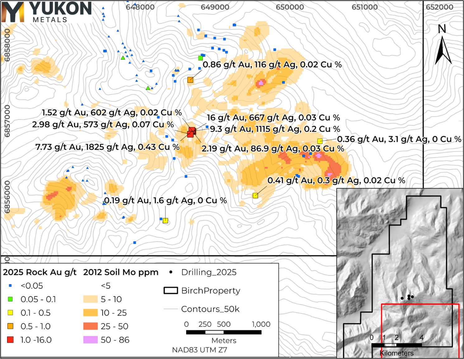 picture6 First Drill Hole Confirms High-Grade Copper Skarn Mineralization at the Birch Project