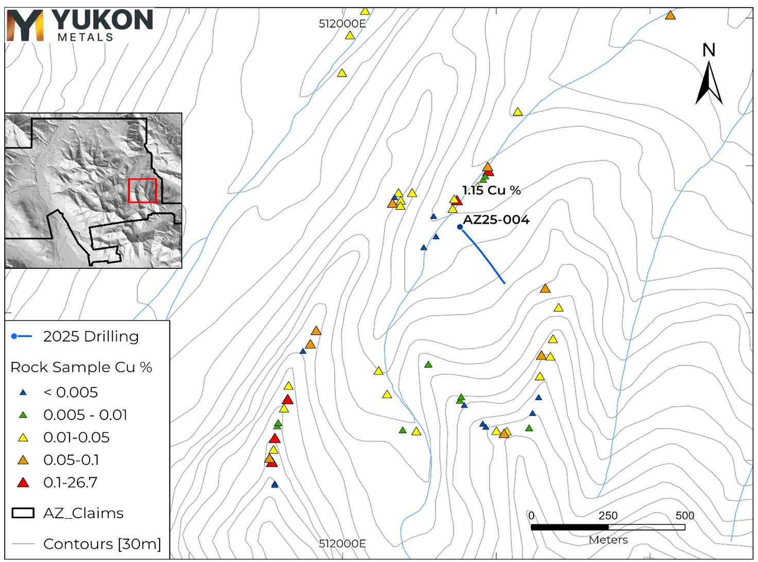 yukon7 Yukon Metals Confirms Large Copper-Bearing System at the AZ Project