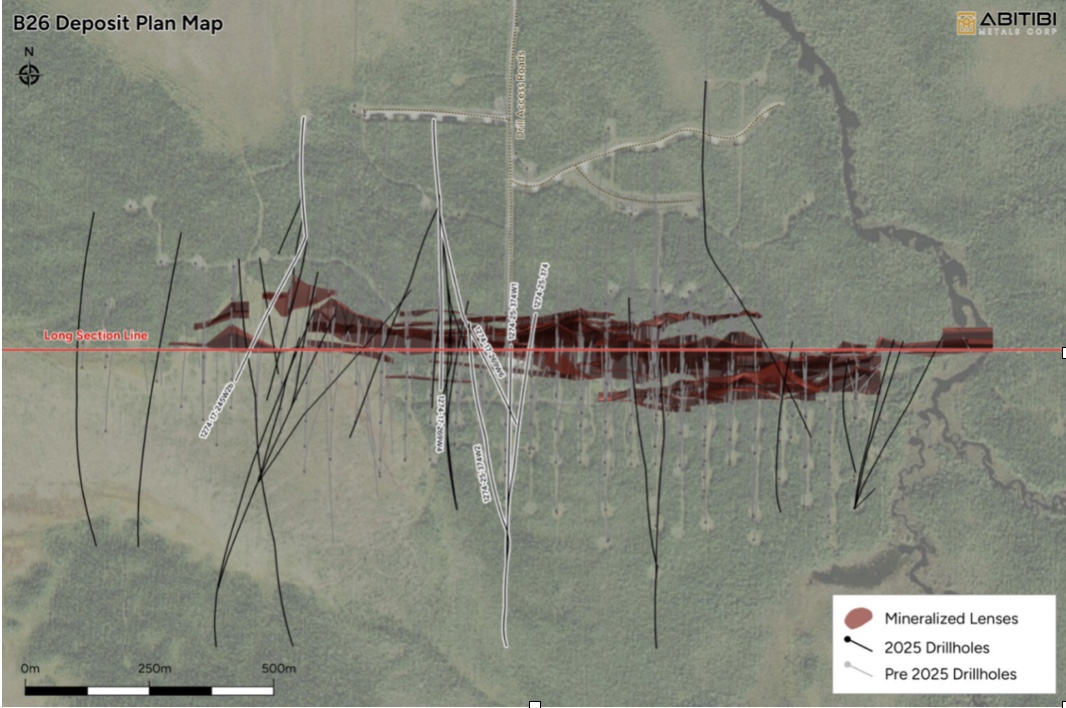 55AADB2F 127E 4232 92D1 B35A07C00891 Abitibi Metals Continues to Expand High-Grade Copper-Gold Mineralization in the Western Down-Plunge, Highlighted by 12.83% CuEq over 5m